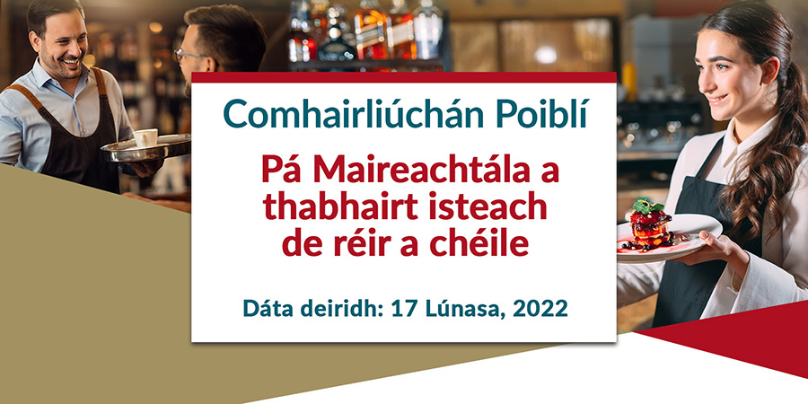 Description for Comhairliúchán Poiblí ar Phá Maireachtála a thabhairt isteach de réir a chéile