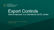 
            Image depicting item named Export controls policy presentation