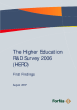 
            Image depicting item named The Higher Education Research and Development Survey 2006 - First Findings 