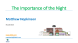 
            Image depicting item named The Importance of the Night presentation 7 March 2024