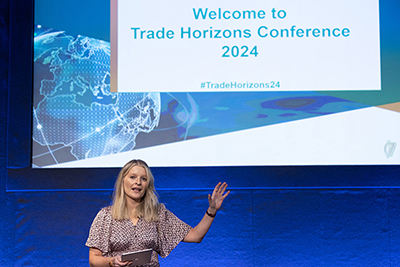 Áine Kerr at the Trade Horizons Conference