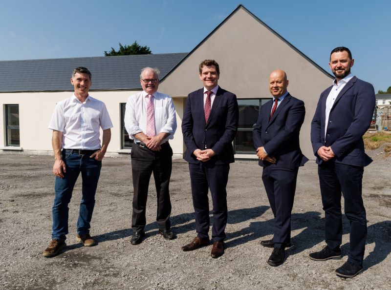 Minister Burke on a visit to a new development for Age Friendly social homes