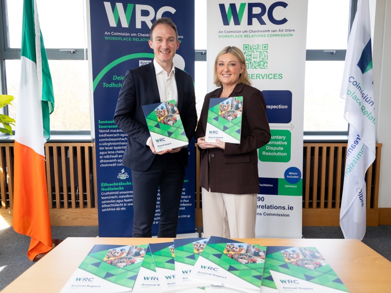 Minister Dillon and Audrey Cahill, DG WRC