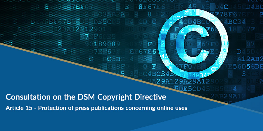 Description for Consultation on the DSM Copyright Directive with particular reference to Article 15