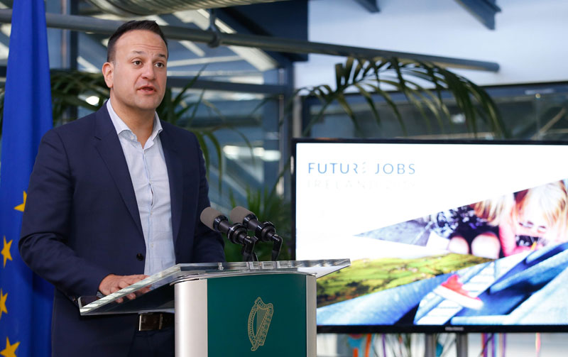 An Taoiseach, Leo Varadkar, at the launch of Future Jobs Ireland 2019