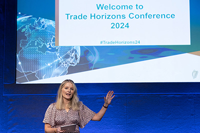 Áine Kerr at the Trade Horizons Conference Áine Kerr at the Trade Horizons Conference